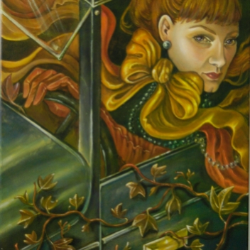Autoportrait Öl auf Leinwand 40x50 cm 2015